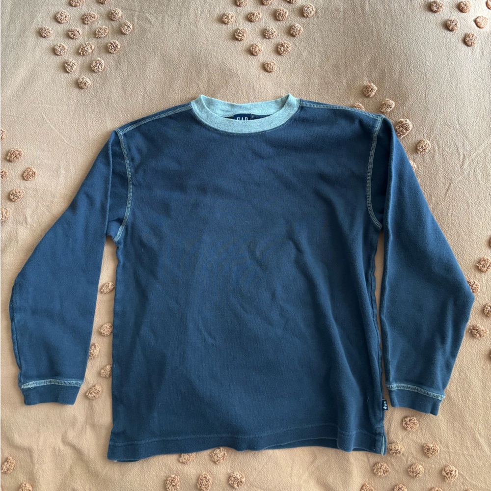 Gap Kids Blue Long-Sleeve Shirt